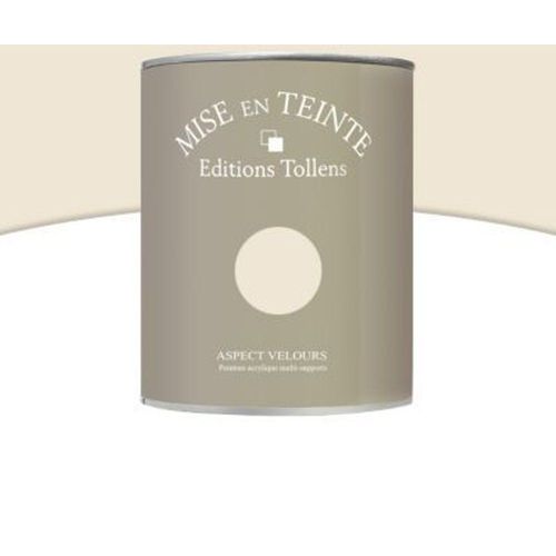 Peinture murs et boiseries Tollens Mise en teinte parchemin mat velours 1L