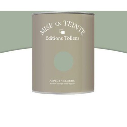 Peinture murs et boiseries Tollens Mise en teinte vert veronese mat velours 1L