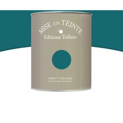 Peinture murs et boiseries Tollens Mise en teinte vert empire mat velours 1L