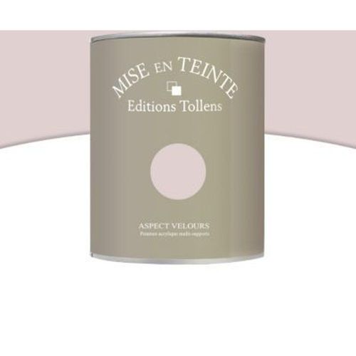 Peinture murs et boiseries Tollens Mise en teinte marbre rose mat velours 1L