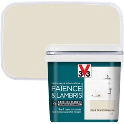 Peinture de r?novation fa?ence et lambris V33 voile de coton satin 750ml