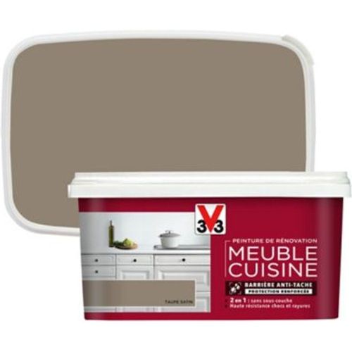 Peinture de r?novation meuble cuisine V33 taupe satin 2L