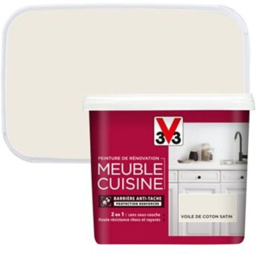 Peinture de r?novation meuble cuisine V33 voile de coton satin 750ml