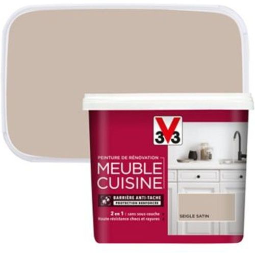 Peinture de r?novation meuble cuisine V33 seigle satin 750ml