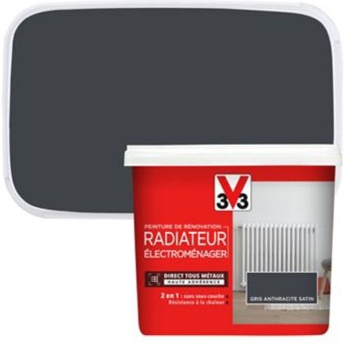 Peinture de r?novation radiateur ?lectrom?nager V33 anthracite satin 0 75L