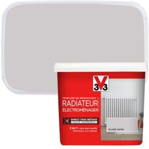 Peinture de r?novation radiateur ?lectrom?nager V33 plume satin 0 75L