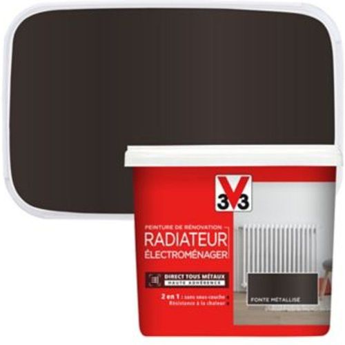 Peinture de r?novation radiateur ?lectrom?nager V33 fonte m?tallis? 0 75L