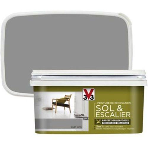 Peinture de r?novation sol et escalier V33 galet satin 2L