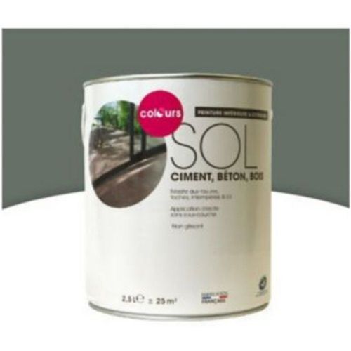 Peinture sol int?rieur/ext?rieur Colours min?ral satin 2 5L