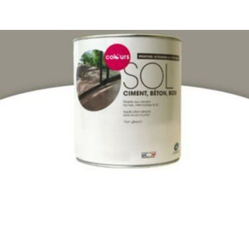 Peinture sol int?rieur/ext?rieur COLOURS terre cendr?e satin 0 5L