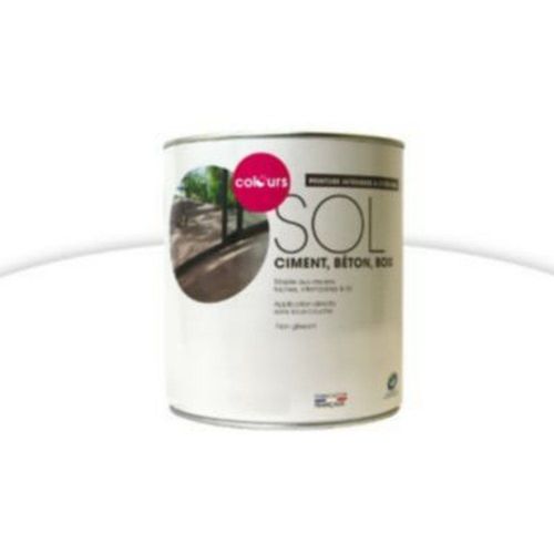 Peinture sol int?rieur/ext?rieur COLOURS blanc brillant 0 5L