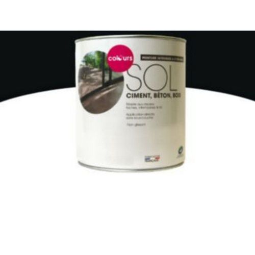 Peinture sol int?rieur/ext?rieur COLOURS noir satin 0 5L