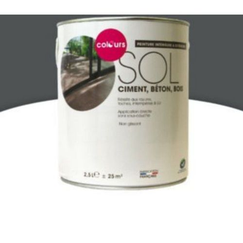 Peinture sol int?rieur/ext?rieur Colours macadam satin 2 5L