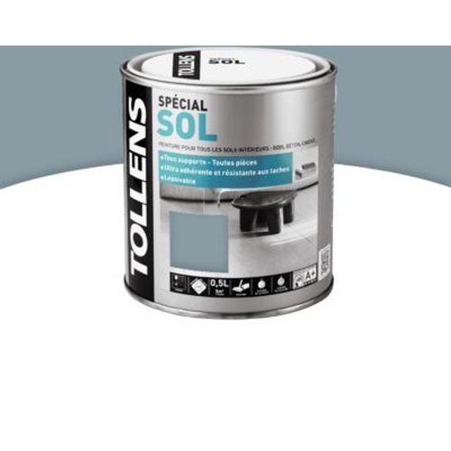 Peinture sol int?rieur Tollens coloris acier 0 5 L