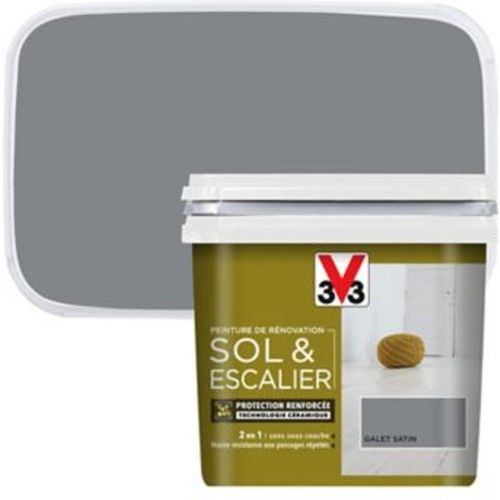 Peinture de r?novation sol et escalier V33 galet satin 0 75L