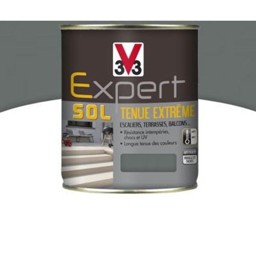 Peinture pour sol int?rieur ext?rieur tenue extr?me V33 carbone 500 ml