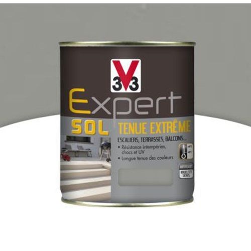 Peinture pour sol int?rieur ext?rieur tenue extr?me V33 silex 500 ml