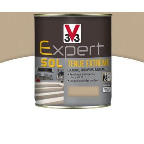 Peinture pour sol int?rieur ext?rieur tenue extr?me V33 terre ocr?e 500 ml