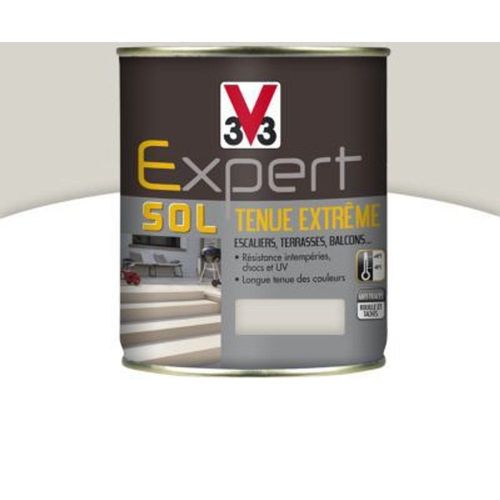 Peinture pour sol int?rieur ext?rieur tenue extr?me V33 craie 500 ml