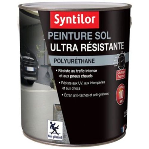 Peinture pour sol ultra r?sistante brun chaud satin Syntilor 2 5L