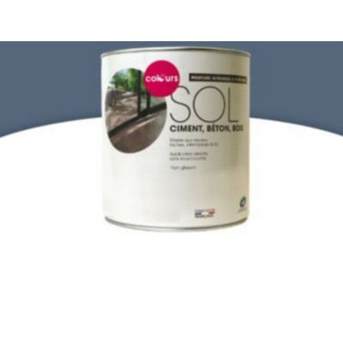 Peinture sol int?rieur/ext?rieur COLOURS bleu nordique satin 0 5L