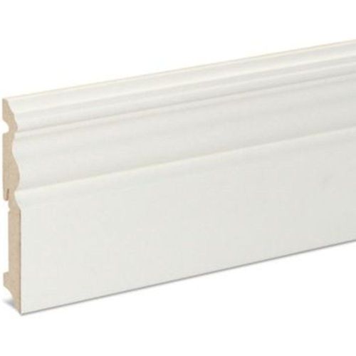 Plinthe MDF Blanc GoodHome 220 x 12 cm D?cor?10 (vendue ? la pi?ce)