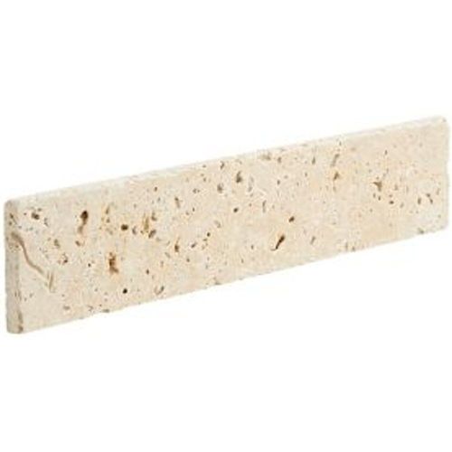 Plinthe beige 8 x 40 cm Travertino pierre naturelle (vendue ? la pi?ce)