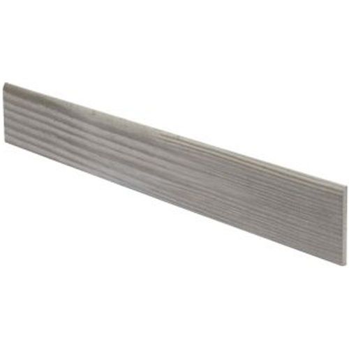 Plinthe grise 8 x 60 cm Pine Wood (vendue ? la pi?ce)