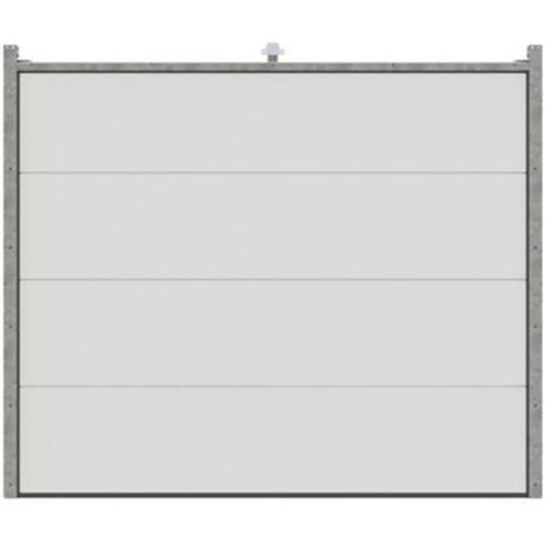 Porte de garage sectionnelle GoodHome blanc - L.240 x h.200 cm - motoris?e (en kit)