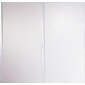 Kit SLID'UP 220 aluminium blanc pour 2 portes de placard