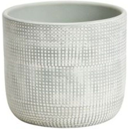 Pot Rond Motif ? Pois Vert D?Eau - 10 5?Cm