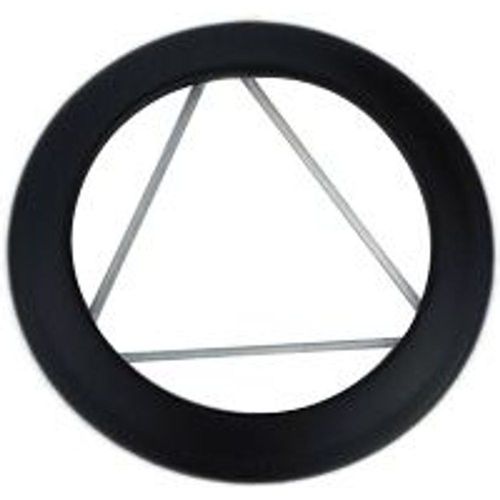 Rosace ?maill? noir mat - 180 mm Poujoulat