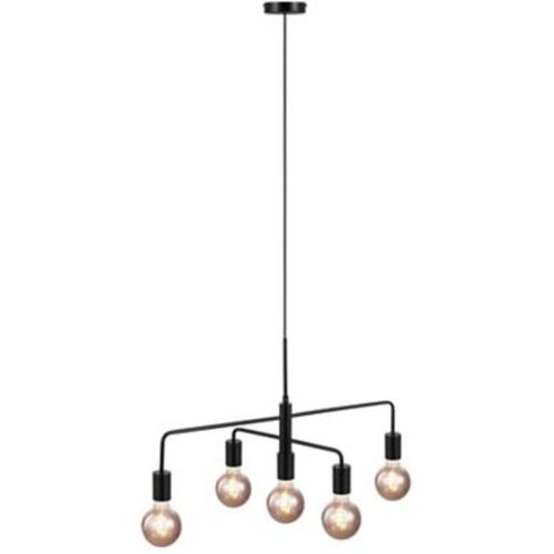 Suspension Gloom 5 Lumi?Res E27 25w Ip20 ? 68 5 Cm Noir