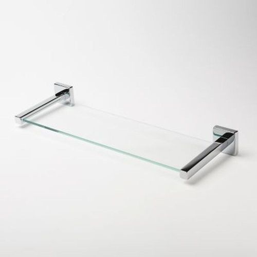 Tablette Alessano Verre Et Acier Chrom? Goodhome
