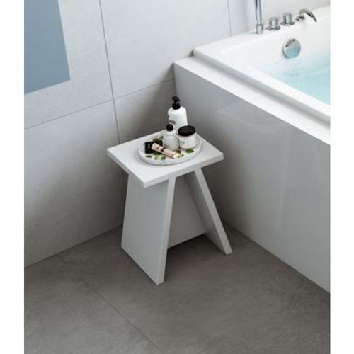 Tabouret Pour Salle De Bains Allibert Lida Blanc