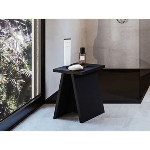 Tabouret Pour Salle De Bains Allibert Lida Noir