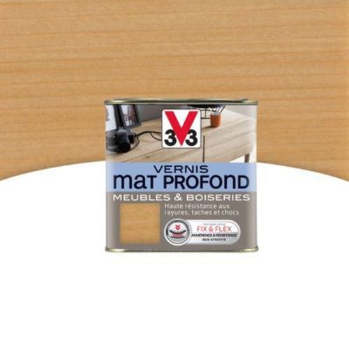 Vernis meubles et boiseries V33 Mat profond ch?ne clair mat 0 25L