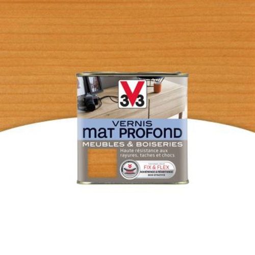 Vernis meubles et boiseries V33 Mat profond ch?ne dor? mat 0 25L