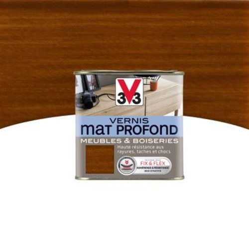 Vernis meubles et boiseries V33 Mat profond teck mat 0 25L