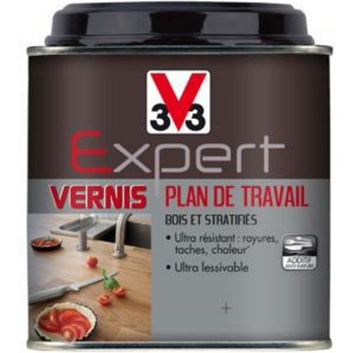 Vernis plan de travail bois V33 Expert incolore satin 0 5L