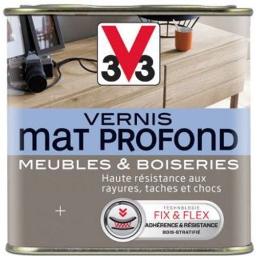 Vernis meubles et boiseries V33 incolore mat 1L