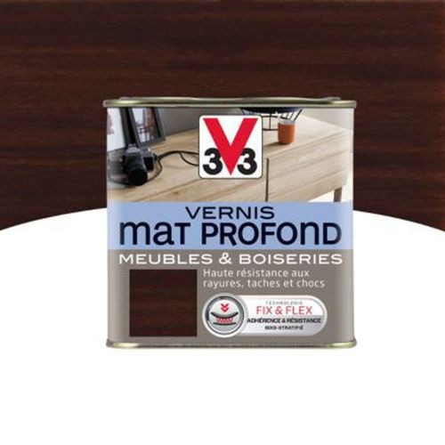Vernis meubles et boiseries V33 Mat profond weng? mat 0 5L