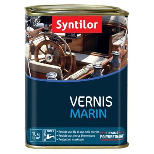 Vernis marin bois int?rieur/ext?rieur Syntilor ch?ne clair satin? 1L