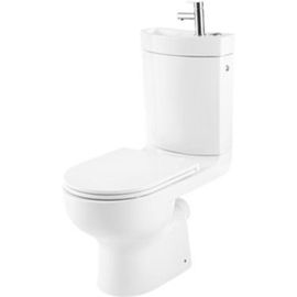 Pack WC ? poser + lave-main sans bride sortie horizontale GoodHome Cavally