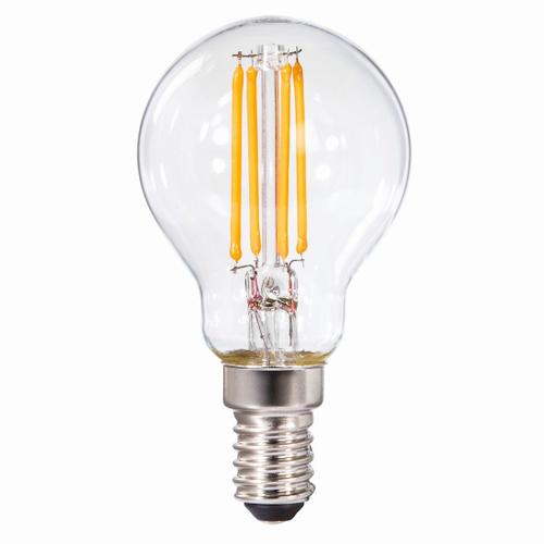 Ampoule Fil. Led, E14, 470lm Remp. 40w, Sphér., Blc Chd, Transp. Rég.