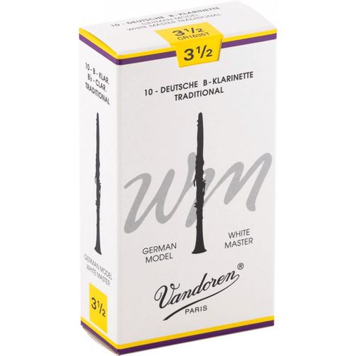 Vandoren Cr1635t - Anches Clarinette Sib White Master Traditional Force 3,5