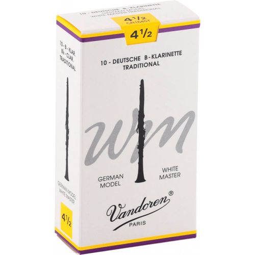 Vandoren Cr1645t - Anches Clarinette Sib White Master Traditional Force 4,5