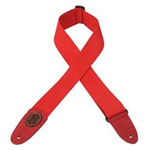 Levy's Mssc8-Red - Sangle Guitare Coton Rouge