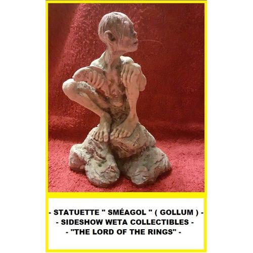 Statuette "Sméagol" (Gollum) - Sideshow Collection - En Resine Aspect Pierre -