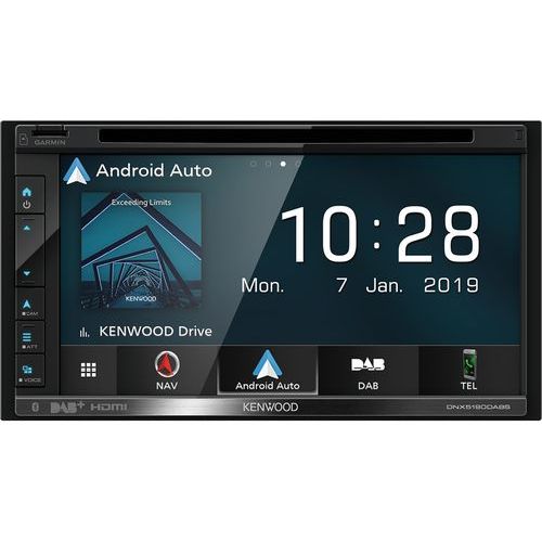Autoradio multimedia DNX5190DABS Systeme de Navigation. ecran WVGA 6.8. radio numerique DAB integre et connexions smartphone ameliores.